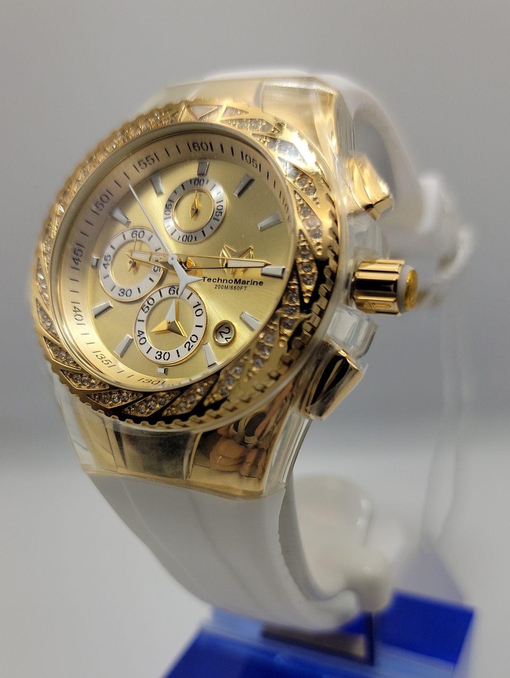 TechnoMarine Men's TM-117045 Cruise Glitz LE Chronograph 44.5mm Gold Tone Watch